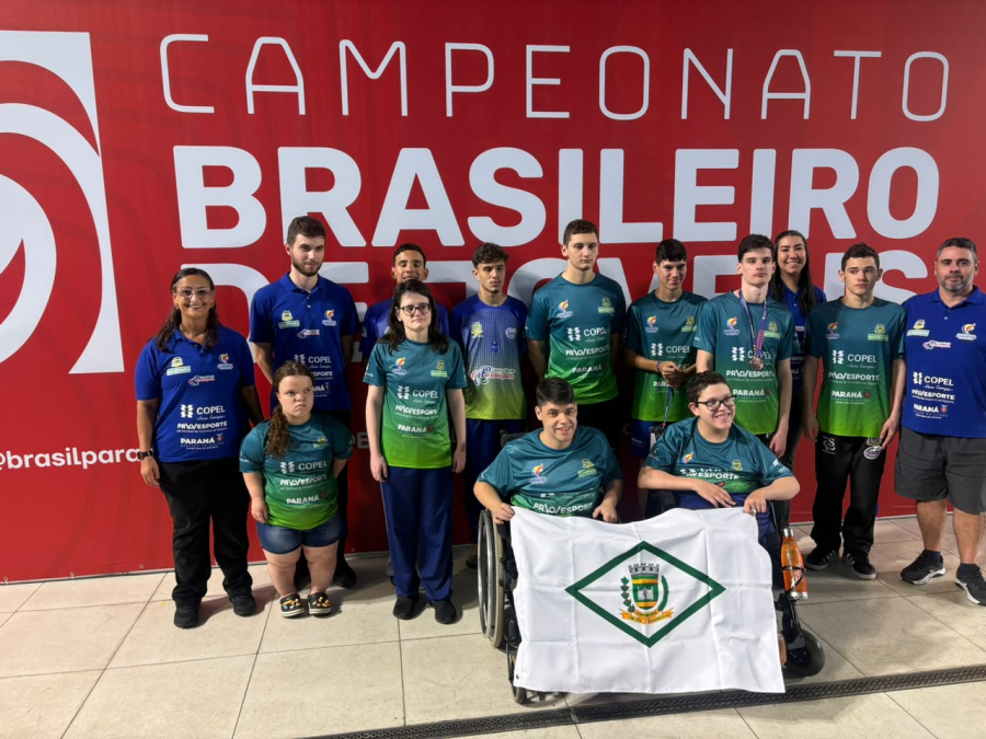 Atletas paradesportivos de Campo Mourão conquistam medalhas no Campeonato Brasileiro de Jovens de Natação